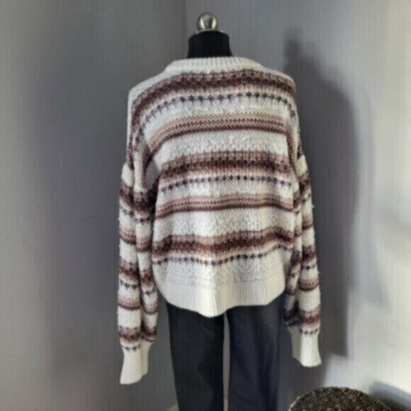 DEX Drop Shoulder Puff Sleeve Knit Sweater  Sz XL - Picture 11 of 15